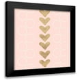 thumbnail image 1 of SD Graphics Studio 15x15 Black Modern Framed Museum Art Print Titled - Hearts and Os, 1 of 5