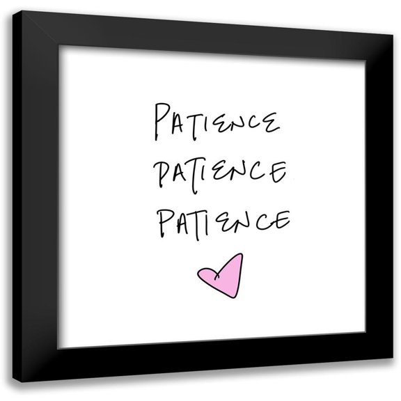 SD Graphics Studio 15x15 Black Modern Framed Museum Art Print Titled - Patience