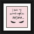 thumbnail image 1 of SD Graphics Studio 15x15 Black Ornate Wood Framed with Double Matting Museum Art Print Titled - Soulmate Mascara, 1 of 4