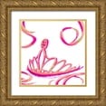 thumbnail image 1 of SD Graphics Studio 15x15 Gold Ornate Wood Framed with Double Matting Museum Art Print Titled - Bright Gold Ballet III, 1 of 4