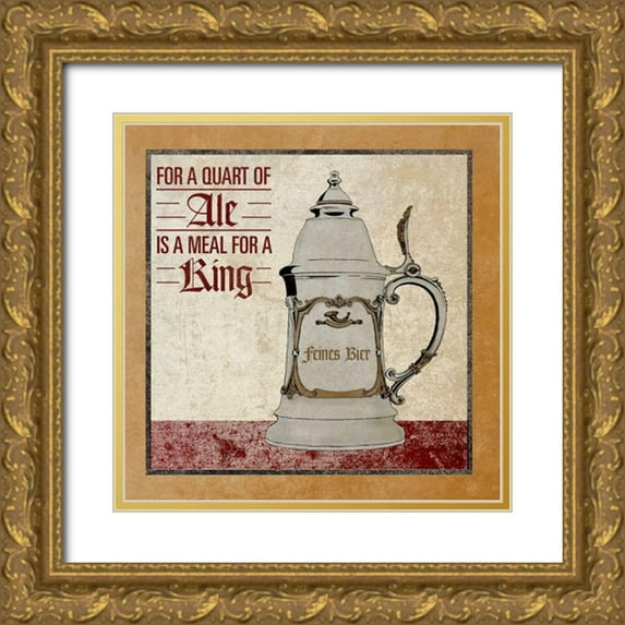 SD Graphics Studio 15x15 Gold Ornate Wood Framed with Double Matting Museum Art Print Titled - Stein II
