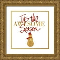 thumbnail image 1 of SD Graphics Studio 15x15 Gold Ornate Wood Framed with Double Matting Museum Art Print Titled - Tis the Awesome Season, 1 of 4