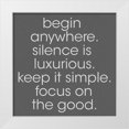 thumbnail image 1 of SD Graphics Studio 15x15 White Modern Wood Framed Museum Art Print Titled - Begin Anywhere, 1 of 4