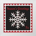 thumbnail image 1 of SD Graphics Studio 15x15 White Modern Wood Framed Museum Art Print Titled - Festive Holiday Stamp I, 1 of 4