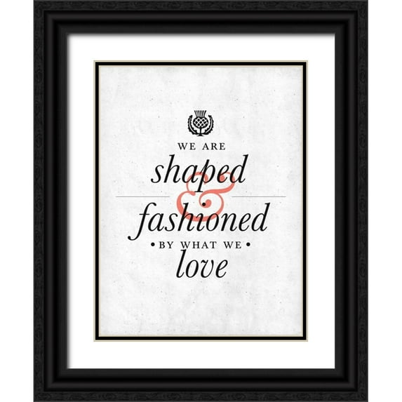 SD Graphics Studio 15x18 Black Ornate Wood Framed with Double Matting Museum Art Print Titled - Fashioned