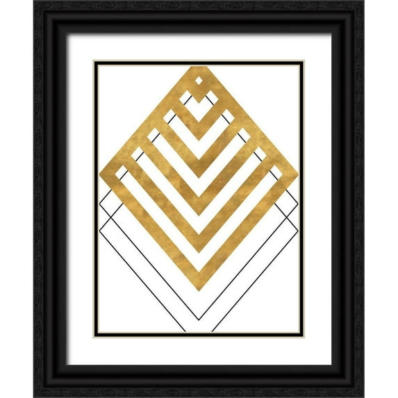 SD Graphics Studio 15x18 Black Ornate Wood Framed with Double Matting Museum Art Print Titled - Gold Tip