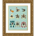 thumbnail image 1 of SD Graphics Studio 15x18 Gold Ornate Wood Framed with Double Matting Museum Art Print Titled - Educational Woodland II, 1 of 4