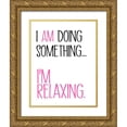 thumbnail image 1 of SD Graphics Studio 15x18 Gold Ornate Wood Framed with Double Matting Museum Art Print Titled - Im Relaxing, 1 of 4