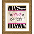 thumbnail image 1 of SD Graphics Studio 15x18 Gold Ornate Wood Framed with Double Matting Museum Art Print Titled - Zebra Sayings IV, 1 of 4