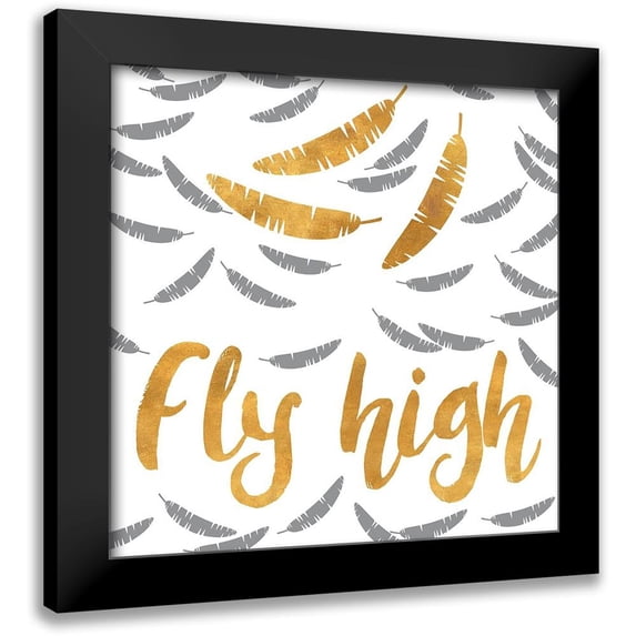 SD Graphics Studio 20x20 Black Modern Framed Museum Art Print Titled - Fly High