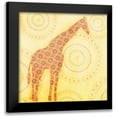 thumbnail image 1 of SD Graphics Studio 20x20 Black Modern Framed Museum Art Print Titled - Giraffe, 1 of 5