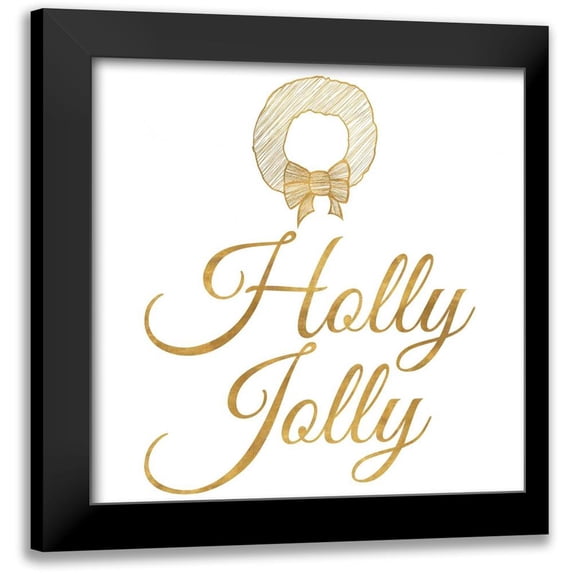 SD Graphics Studio 20x20 Black Modern Framed Museum Art Print Titled - Golden Christmas II