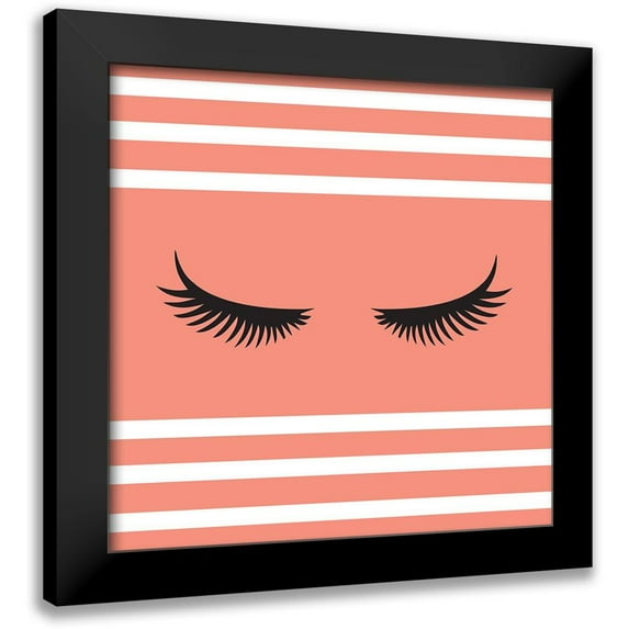 SD Graphics Studio 20x20 Black Modern Framed Museum Art Print Titled - Lashes