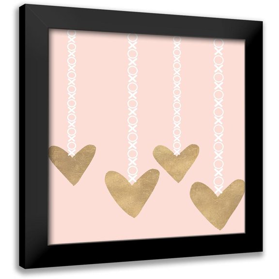 SD Graphics Studio 20x20 Black Modern Framed Museum Art Print Titled - Love Hangs in There