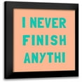 thumbnail image 1 of SD Graphics Studio 20x20 Black Modern Framed Museum Art Print Titled - Never Grow I (peach), 1 of 5