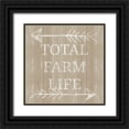 thumbnail image 1 of SD Graphics Studio 20x20 Black Ornate Wood Framed with Double Matting Museum Art Print Titled - Total Farm Life, 1 of 4