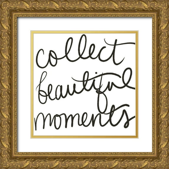 SD Graphics Studio 20x20 Gold Ornate Wood Framed with Double Matting Museum Art Print Titled - Collect Beautiful Moments