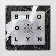 thumbnail image 1 of SD Graphics Studio 20x20 White Modern Wood Framed Museum Art Print Titled - Brooklyn Square BW, 1 of 4