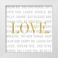 thumbnail image 1 of SD Graphics Studio 20x20 White Modern Wood Framed Museum Art Print Titled - Gold Love and Life I, 1 of 4