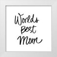 thumbnail image 1 of SD Graphics Studio 20x20 White Modern Wood Framed Museum Art Print Titled - Worlds Best Mom, 1 of 4