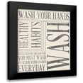 thumbnail image 1 of SD Graphics Studio 20x24 Black Modern Framed Museum Art Print Titled - Bath Reminders in Gray III, 1 of 5