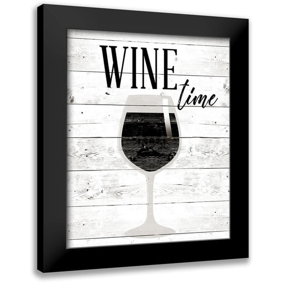 SD Graphics Studio 20x24 Black Modern Framed Museum Art Print Titled - Wine Time