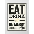 thumbnail image 1 of SD Graphics Studio 23x32 White Modern Wood Framed Museum Art Print Titled - Eat Drink, 1 of 4