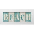 thumbnail image 1 of SD Graphics Studio 24x11 White Modern Wood Framed Museum Art Print Titled - Beach, 1 of 4
