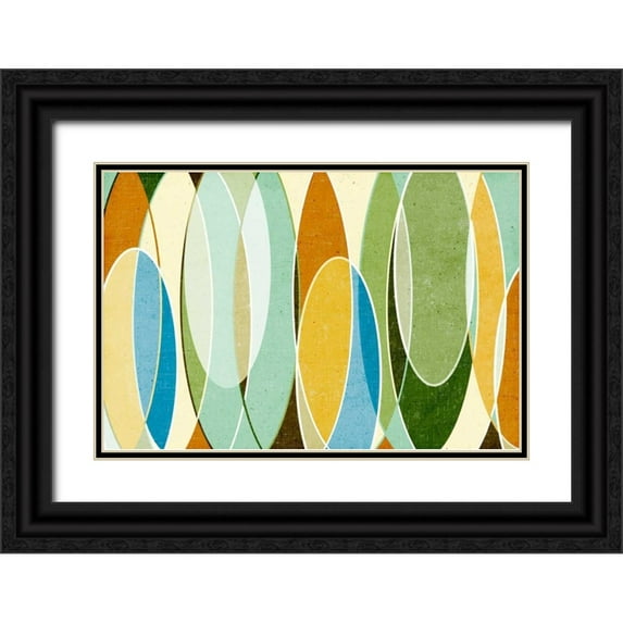 SD Graphics Studio 24x17 Black Ornate Wood Framed with Double Matting Museum Art Print Titled - Retro Vibes