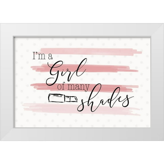SD Graphics Studio 24x17 White Modern Wood Framed Museum Art Print Titled - Many Shades