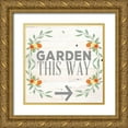 thumbnail image 1 of SD Graphics Studio 26x26 Gold Ornate Wood Framed with Double Matting Museum Art Print Titled - Garden This Way, 1 of 4