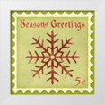 thumbnail image 1 of SD Graphics Studio 26x26 White Modern Wood Framed Museum Art Print Titled - Holiday Stamp I, 1 of 4
