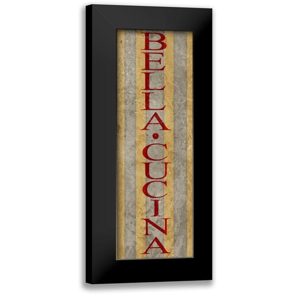 SD Graphics Studio 7x14 Black Modern Framed Museum Art Print Titled - Bella Cucina