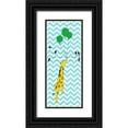 thumbnail image 1 of SD Graphics Studio 8x14 Black Ornate Wood Framed with Double Matting Museum Art Print Titled - Floating Giraffe, 1 of 4