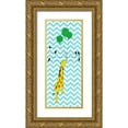 thumbnail image 1 of SD Graphics Studio 8x14 Gold Ornate Wood Framed with Double Matting Museum Art Print Titled - Floating Giraffe, 1 of 4