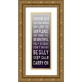 thumbnail image 1 of SD Graphics Studio 9x18 Gold Ornate Wood Framed with Double Matting Museum Art Print Titled - Be Grateful I, 1 of 4
