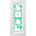 thumbnail image 1 of SD Graphics Studio 9x18 White Modern Wood Framed Museum Art Print Titled - Soaking in Chevron, 1 of 4