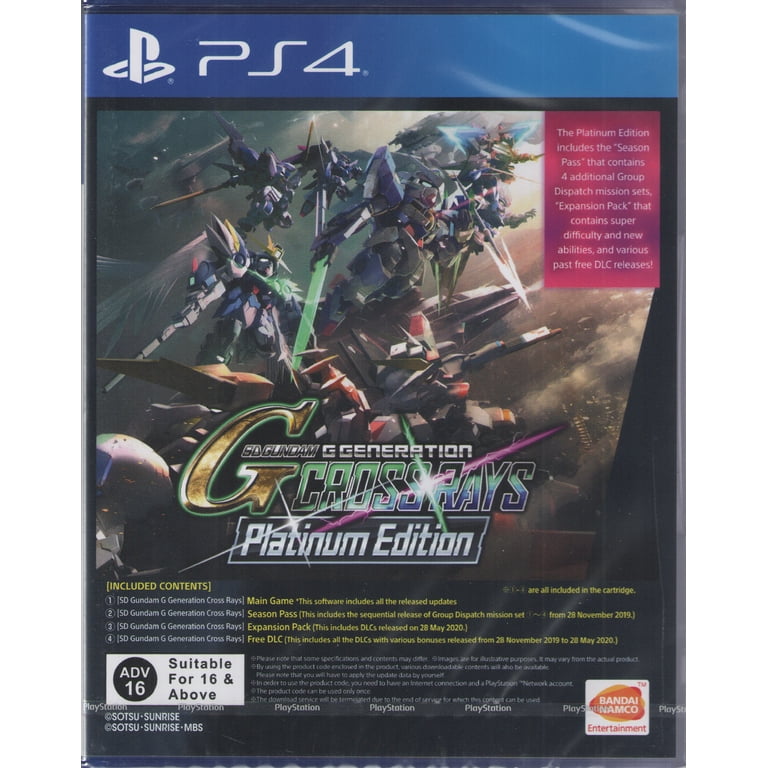 SD Gundam G Generations Crossrays Platinum, Bandai Namco
