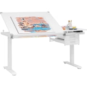 SD STUDIO DESIGNS Graphix II eLift Split Top Height Adjustable Drafting, Drawing Table