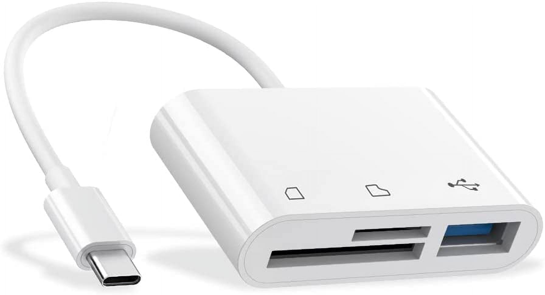 Lecteur de carte mémoire SD TF 3 en 1 pour Apple iPhone 14, 13, 12, 11, 15  Pro Max X XS XR, appareil photo USB, adaptateur OTG pour iPad, ordinateur  portable, lecteur de carte - AliExpress