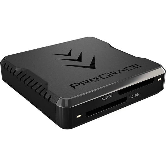 SD UHS-II Dual-Slot Memory Card Reader by | USB 3.2 Gen 2 for Professional Filmmakers, Photographers & Content Creators