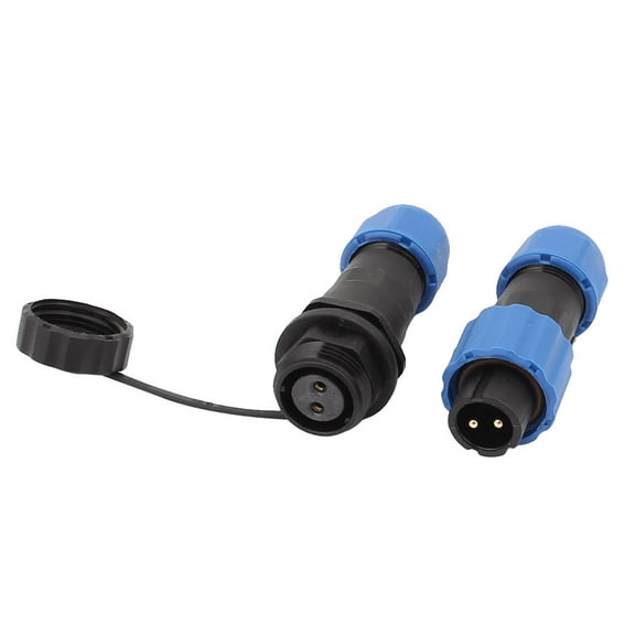 SD13 13mm 2P-2P M/M Flanged Waterproof Aviation Cable Connector Plug Socket