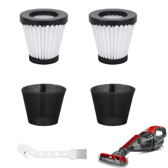 SD30025B Replacement Filters Compatible with Dirt Devil Scorpion Models SD20005RED SD30025B BD22025, Compare to Part# AD40117 (2 Pack Hepa Filter & 2 Pack Sponge Filter)