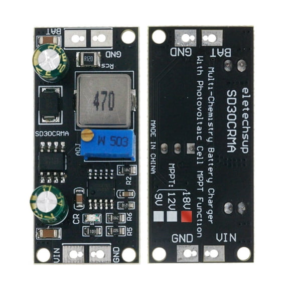SD30CRMA MPPT Charges Controller with Adjustable Current Outdoor Solar Charges for enhances Solar Panel Efficiency