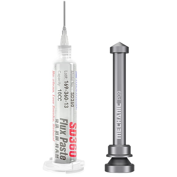 SD360 Solder Flux Paste No-Clean Low Smoke Transparent For Electronics PCB SMD BGA Repair