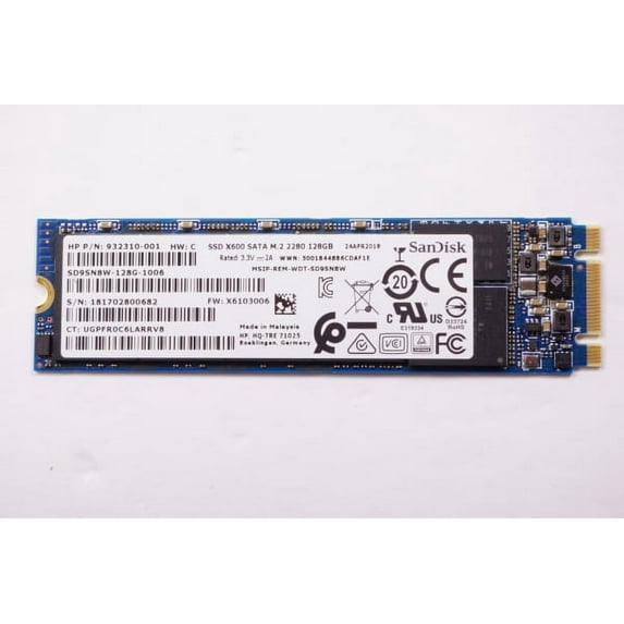 SD9SN8W-128G-1006 Sandisk 128gb M.2 2280 Internal Solid State Drive