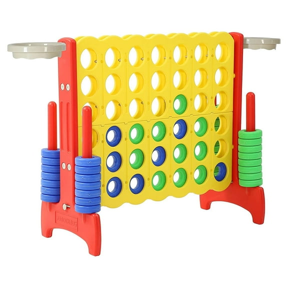 SDADI Giant 33 Inch 4-In-A-Row Game and Basketball Activity Floor Game