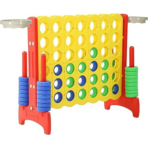 Open Box SDADI Giant 33 Inch 4-In-A-Row Game and Basketball Game for Kids