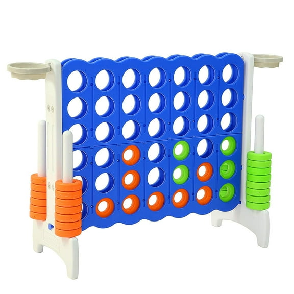 Open Box SDADI Giant Jumbo 4 in a Row Connect Game Yard Game with Hoops