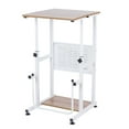 thumbnail image 1 of SDADI L1010WFLT Adjustable Height Mobile Standing Office Computer Desk, 1 of 7